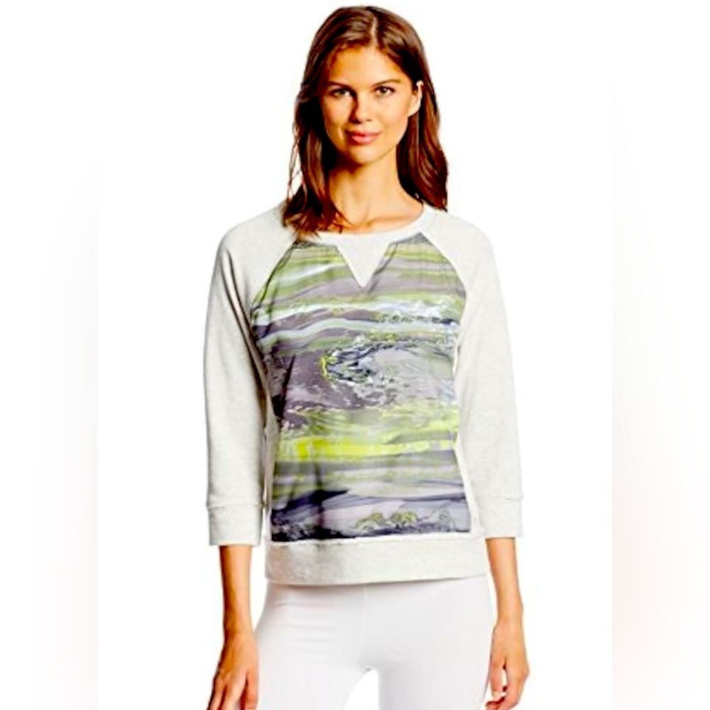 Calvin Klein Performance Gray and Yellow Sweatshirt